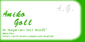 aniko goll business card